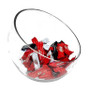 VHC0710 - Clear Slant Cut Unique Bowl Glass Vase - 11" x 10" VHC0710 - Clear Slant Cut Unique Bowl Glass Vase - 11" x 10"