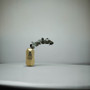 CGV5108GD - Medium Gold Geometric Vase - 4.1"x8"H CGV5108GD - Medium Gold Geometric Vase - 4.1"x8"H