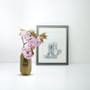 CGV5108GD - Medium Gold Geometric Vase - 4.1"x8"H CGV5108GD - Medium Gold Geometric Vase - 4.1"x8"H