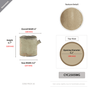 CYC2505WG - Medium Birch Log Vase - 4.6" W x 4.7" H CYC2505WG - Medium Birch Log Vase - 4.6" W x 4.7" H