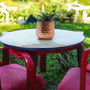 CUB5307RG Unique Textured Rose Gold Pot - 7.5" W x 6.5" H (6 pcs) CUB5307RG Unique Textured Rose Gold Pot - 7.5" W x 6.5" H (6 pcs)