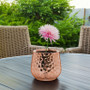 CUB5307RG Unique Textured Rose Gold Pot - 7.5" W x 6.5" H (6 pcs) CUB5307RG Unique Textured Rose Gold Pot - 7.5" W x 6.5" H (6 pcs)