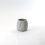 CFB9204WT - Small White Sand Glazed Moai Bowl - 4"