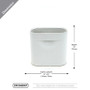 CRV3608WT - Medium White Flat Portfolio Vase - 7.5" W x 2.9" L  x 7.5" H CRV3608WT - Medium White Flat Portfolio Vase - 7.5" W x 2.9" L  x 7.5" H
