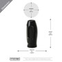 CFV9210BK - Small Black Moai Vase - 9.25" CFV9210BK - Small Black Moai Vase - 9.25"