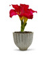 CUB8506WT - Large Fancy White Acorn Ceramic Vase - 6.5" H CUB8506WT - Large Fancy White Acorn Ceramic Vase - 6.5" H