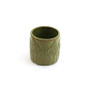 CYC3904GN - Small Olive Green Leaf Cylinder Vase - 4.1" D x 4.1" CYC3904GN - Small Olive Green Leaf Cylinder Vase - 4.1" D x 4.1"