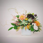 CRV3610WT - Medium White Tall Flat Portfolio Vase - 5" W x 2.8" L  x 9.4" H CRV3610WT - Medium White Tall Flat Portfolio Vase - 5" W x 2.8" L  x 9.4" H