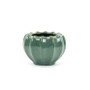 CPB2808PB - Extra Large Variegated Green-Brown Ridged Vase - 7.6" W x 5.1" H CPB2808PB - Extra Large Variegated Green-Brown Ridged Vase - 7.6" W x 5.1" H