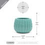 CUD2505TB Medium Teal Ceramic Cactus Pot - 5.7" H (8 pcs) CUD2505TB Medium Teal Ceramic Cactus Pot - 5.7" H (8 pcs)