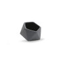 CGB1904BK - Medium Tilted Geometric Pot - Matte Black - 5.1" W x 4.3" H CGB1904BK - Medium Tilted Geometric Pot - Matte Black - 5.1" W x 4.3" H