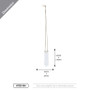 HTB0104 - Small Hanging Test Tube Vase - 4" HTB0104 - Small Hanging Test Tube Vase - 4"