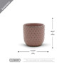 CUC8503PK Small Special Pink Ceramic Pot - 3" H (36 pcs) CUC8503PK Small Special Pink Ceramic Pot - 3" H (36 pcs)