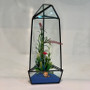GET2011BK Large Black Triangular Obelisk Geometric Terrarium - 11"H (9 pcs)