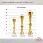 VTV2130GD - Gold Reversible Trumpet Vase - 30" VTV2130GD - Gold Reversible Trumpet Vase - 30"