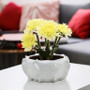 CUB8910WT - White Unique Ceramic Bowl - 10.25"W x 4.75"H CUB8910WT - White Unique Ceramic Bowl - 10.25"W x 4.75"H