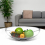 VBW4002 - Clear Low Bowl Glass Vase - 11"x4" VBW4002 - Clear Low Bowl Glass Vase - 11"x4"