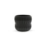 CUD8906BK - Large Unique Black Ceramic Pot - 6" CUD8906BK - Large Unique Black Ceramic Pot - 6"