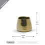 CUB6405GD Medium Gold Bowl Pot - 5" H (12 pcs) CUB6405GD Medium Gold Bowl Pot - 5" H (12 pcs)