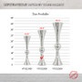 VTV2130SV - Silver Reversible Trumpet Vase - 30" VTV2130SV - Silver Reversible Trumpet Vase - 30"