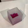 VCB0005FR - Handblown Frosted Cube Glass Vase / Candle Holder - 5" VCB0005FR - Handblown Frosted Cube Glass Vase / Candle Holder - 5"