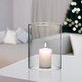 HST5510 - Clear Hurricane Candle Shade Chimney Tube (NO Bottom) -  5.5" x 10" (12 pcs/case)