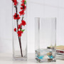 VBV6414 - Block Rectangle Glass Vase - 6"x4"x14"