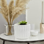 CUD8906WT Large Unique White Ceramic Pot - 6.5" W x 6" H (12 pcs) CUD8906WT Large Unique White Ceramic Pot - 6.5" W x 6" H (12 pcs)