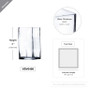 VBV0406 - Square Glass Block Vase - 4" x 6" VBV0406 - Square Glass Block Vase - 4" x 6"