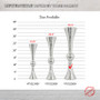 VTV2136SV - Silver Reversible Trumpet Vase - 36" VTV2136SV - Silver Reversible Trumpet Vase - 36"