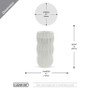CUD8910WT Unique Tall White Ceramic Vase - 10" H (12 pcs) CUD8910WT Unique Tall White Ceramic Vase - 10" H (12 pcs)
