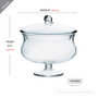 VAP0808 - Pedestal Cauldron Apothecary / Candy Buffet Jar with Lid - 8.5"