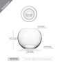 VBW0006A - Everyday Clear Glass Bubble Bowl Vase - 6" VBW0006A - Everyday Clear Glass Bubble Bowl Vase - 6"