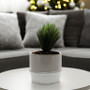 CUC1105 - Medium Two Tone Ceramic Cylinder Vase - 4.8" H CUC1105 - Medium Two Tone Ceramic Cylinder Vase - 4.8" H