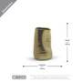 CUB6506GD - Gold Formed Vase - 6.1" H CUB6506GD - Gold Formed Vase - 6.1" H