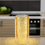 HST0508GS - Gold Speckled Glass Hurricane Candle Shade Chimney Tube [No Bottom] - 5" x 8"