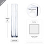 VBV0428 - Square Block Glass Vase - 4"x28" (4 pcs/case)