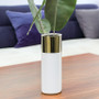 CYL0412GW - Gold Topped White Ceramic Cylinder - 12" (12 pcs) CYL0412GW - Gold Topped White Ceramic Cylinder - 12" (12 pcs)