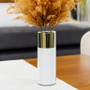 CYL0412GW - Gold Topped White Ceramic Cylinder - 12" (12 pcs) CYL0412GW - Gold Topped White Ceramic Cylinder - 12" (12 pcs)