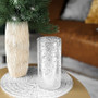 HST0408SS - Silver Speckled Glass Hurricane Candle Shade Chimney Tube [No Bottom] - 4" x 8"