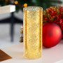 HST0514GS - Gold Speckled Glass Hurricane Candle Shade Chimney Tube [No Bottom] - 5" x 14"