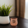 CUB5304RG - Unique Textured Rose Gold Pot - 4.3"