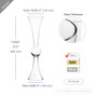 VTV2124 - Clear Reversible Trumpet Vase - 24"