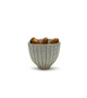 CUB8504WT - Medium Fancy White Acorn Ceramic Vase - 4" H CUB8504WT - Medium Fancy White Acorn Ceramic Vase - 4" H