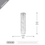 HST0416SS - Silver Speckled Glass Hurricane Candle Shade Chimney Tube [No Bottom] - 4" x 16"