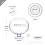 VBW0916 - Bowl Glass Vase with Stem - 9"x16"  (1 pc) VBW0916 - Bowl Glass Vase with Stem - 9"x16"  (1 pc)