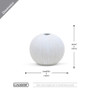 CUV2005WT - Unique Ball Bud Vase - 5" W x 5" H