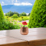 CUB5306RG Unique Textured Rose Gold Pot - 6" W x 5.7" H (12 pcs) CUB5306RG Unique Textured Rose Gold Pot - 6" W x 5.7" H (12 pcs)