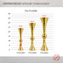 VTV2124GD - Gold Reversible Trumpet Vase - 24" VTV2124GD - Gold Reversible Trumpet Vase - 24"