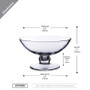 VCP0905 - Pedestal Center Cut Bowl Vase - 9.25" VCP0905 - Pedestal Center Cut Bowl Vase - 9.25"